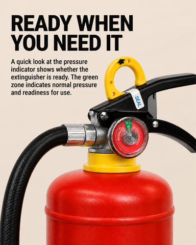 ILOND ABC Dry Chemical Fire Extinguisher, 5 LB, Compact Fire Extinguisher for Home, Office & Vehicle, Easy-Grip Handle, for Electrical, Grease & Common Fires