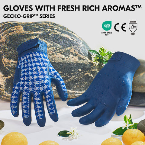 Vgo...Mem/Women's Work Gloves,Gardening Gloves,100% TPE Coated,Waterproof Palms, Anti-Slip,Breathable 3D Knit Back,OEKO-TEX Certified(TP1152)