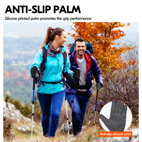 ILOND 1Pair 5℃/41°F or Above Winter Outdoor Gloves,Hiking Gloves,Cycling Gloves,Moto Gloves,Hunting Gloves(FL3108)