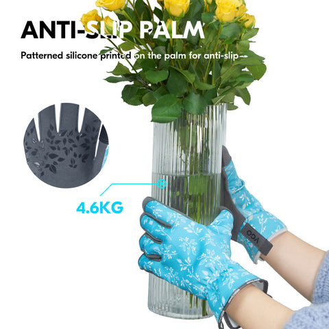 VGO Women's Premium Gardening Gloves, Touchscreen Work Gloves, Breathable Synthetic Leather for Pruning, Ranch, DIY - Machine Washable (SL7471/SL7476/SL7466/SL7455)