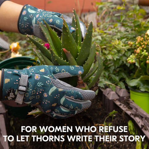 VGO Women's Premium Gardening Gloves, Touchscreen Work Gloves, Breathable Synthetic Leather for Pruning, Ranch, DIY - Machine Washable (SL7471/SL7476/SL7466/SL7455)