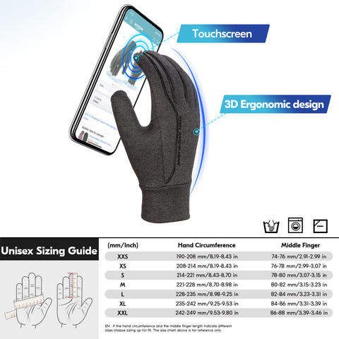 ILOND 1Pair 5℃/41°F or Above Winter Outdoor Gloves,Hiking Gloves,Cycling Gloves,Moto Gloves,Hunting Gloves(FL3108)