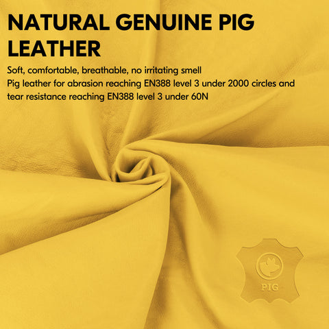Vgo 1Pair 0℃/32°F Winter Pig Leather Work Gloves, Cold Weather Waterproof Safety Work Gloves,Cold Storage or Freezer Use,w/3M Thinsulate Lining(PA7726FLWP)
