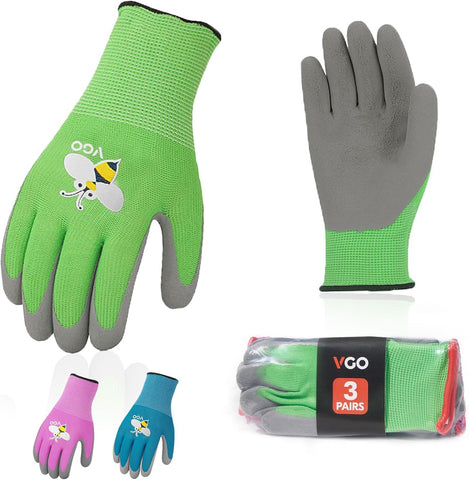 Vgo guanti da lavoro di lattice naturale per bambini (KID-RB6013)