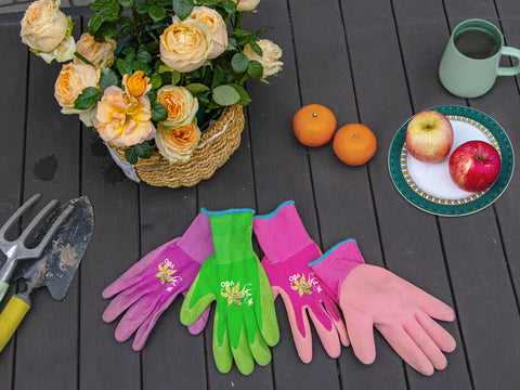 VGO 2/3/5 Pairs Women’s Gardening Gloves -Nitrile/Latex Coated, Machine Washable & Breathable for Outdoor,DIY, Ranch,Camping | Flexible Fit, Value Bundle with Color Choices (NT2110-P/RB6013-P/RB6026-G/RB6026-BR)