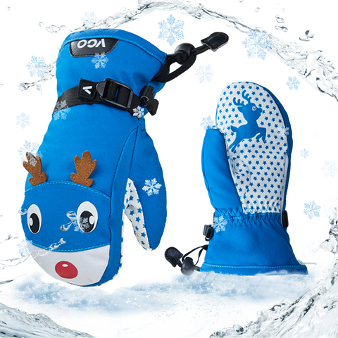 Vgo -20℃/-4°F or Above Warm Ski Gloves for Girls & Boys,Winter Snow Gloves3M Thinsulate Waterproof Gloves(SL2467FLWP)