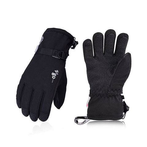 VGO 1-Pair -4℉ or Above 3M Thinsulate G80 Lined Winter Outdoor Gloves for Men & Women (PVC2460FW)