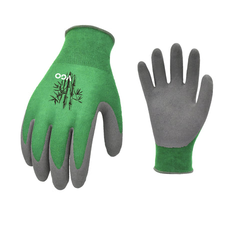 Vgo 5-Pairs  Bamboo Working Gloves for Gardening, Fishing, Restoration Work (Green, RB6026)