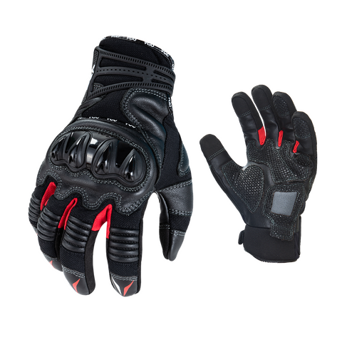 VGO 1 Pair Full Finger Touchscreen Motorcycle Gloves, Powersports Racing Gloves, Anti-Shock, Knuckle Protection, Tactical Gloves,Outdoor Gloves, Heavy-Duty Work Gloves (GA5179)