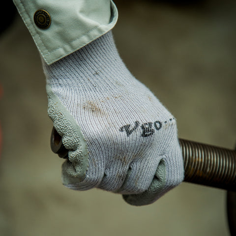 VGO 10 Pairs Latex Coating Gardening and Work Gloves(Grey Coat,SK2102-G)
